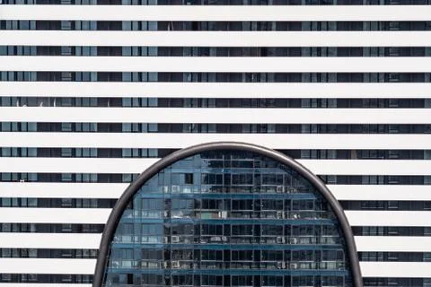 Abstract background with the facade of two buildings.
