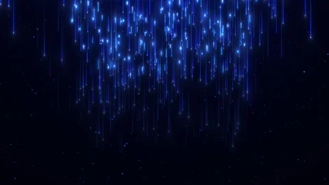 Abstract background of falling glowing lines of particles. Rain of dust Stock Footage 268049368