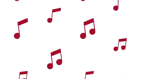 Abstract background with falling red musical notes for creative video proje.. Stock Footage 339056101