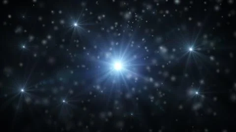 Abstract background with falling snow and light rays, snowflakes. Christmas.. Stock Photos