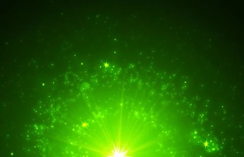 Abstract Background with Falling Star and Twinkling Trail. Stock Illustration