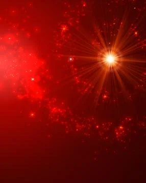 Abstract Background with Falling Star and Twinkling Trail. Stock Illustration