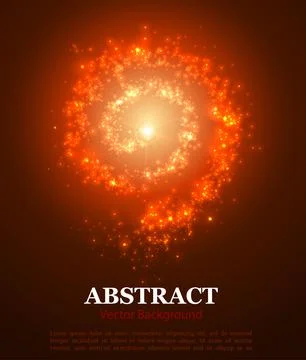 Abstract Background with Falling Star and Twinkling Trail. Stock Illustration