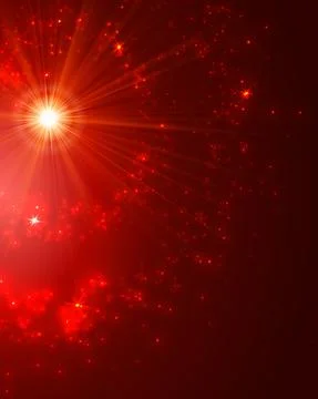 Abstract Background with Falling Star and Twinkling Trail. Stock Illustration
