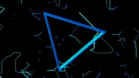 Abstract background of falling triangel style Stock Footage 89557363