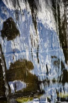 Abstract background of falling water all over the space photo good background Stock Photos