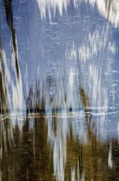 Abstract background of falling water all over the space photo good background Foto stock