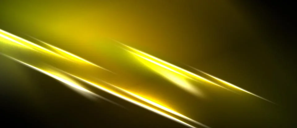 Abstract background features bright yellow lines over dark surface. Gradient 스톡 일러스트