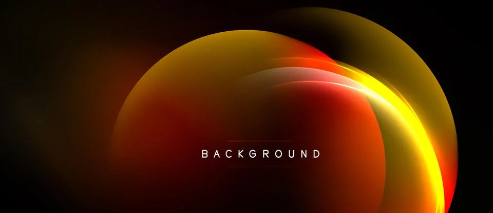 Abstract background features curved shapes, warm colors. Gradient blends or.. Illustrazione stock