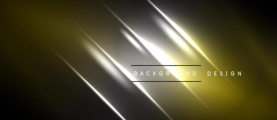 Abstract background features diagonal lines, gold, silver hues. Dark edges Stock Illustration