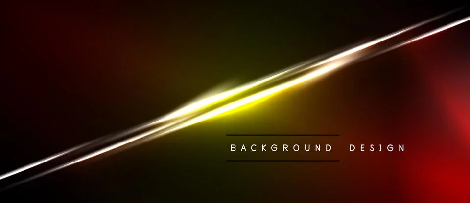 Abstract background features diagonal lines, vibrant colors. Gold streak Stock Illustration