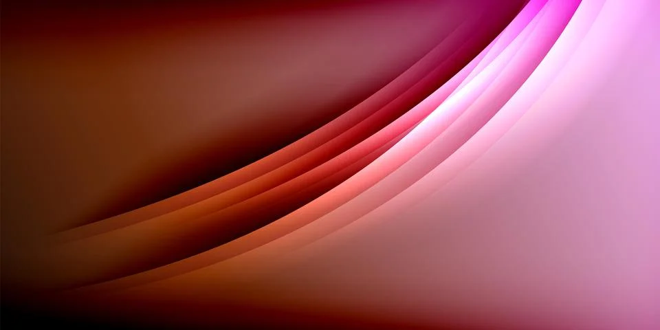 Abstract background features flowing curves, gradient shades. Colors range from Illustrazione stock
