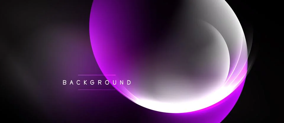 Abstract background features flowing purple, white shapes. Gradient effect Illustrazione stock