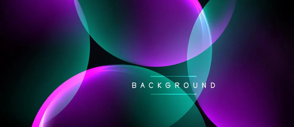 Abstract background features flowing purple, teal shapes. Minimalist design.. 스톡 일러스트
