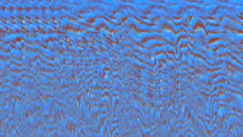 This abstract background features a glitch effect with blue and brown colors Stock Footage 318078373