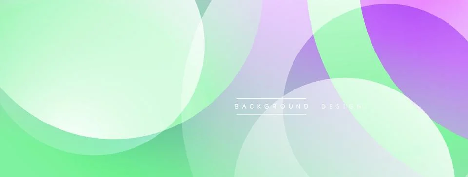 Abstract background features overlapping circles. Soft pastel colors blend, 스톡 일러스트