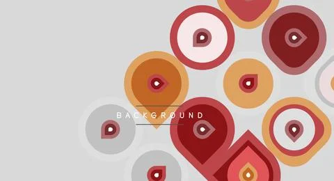 Abstract background features overlapping heart shapes. Warm colors dominate, 스톡 일러스트