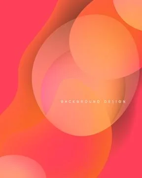 Abstract background features overlapping orange, peach circles. Soft gradients 스톡 일러스트