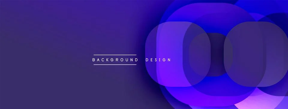 Abstract background features overlapping rounded rectangles. Gradient shades Stock Illustration