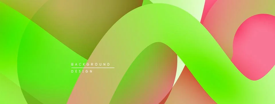 Abstract background features overlapping translucent shapes. Colors include Stock Illustration