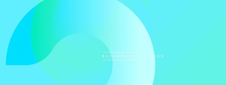 Abstract background features overlapping turquoise, cyan circles. Gradient 스톡 일러스트