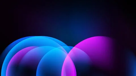 Abstract background features overlapping vibrant blue, purple gradients. Dark Stock Illustration