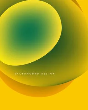 Abstract background features overlapping yellow, green gradients. Minimalist Stock Illustration