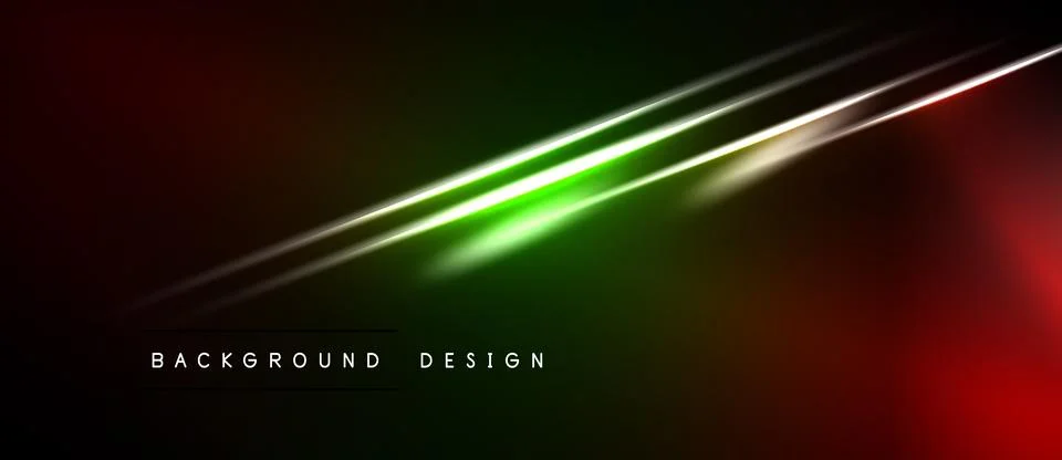 Abstract background features vibrant gradients. Bright lines intersect dark 스톡 일러스트