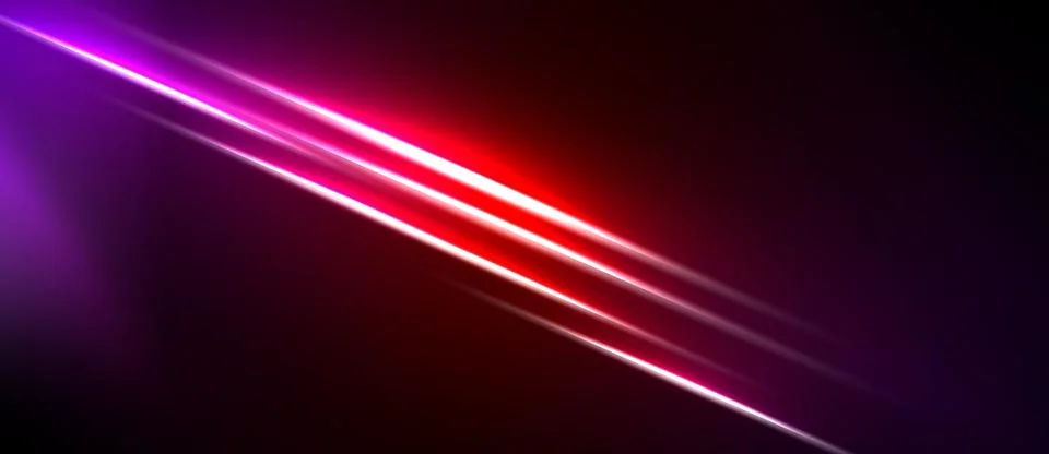 Abstract background features vibrant lines, gradients. Purple, red hues dom.. Ilustración de archivo