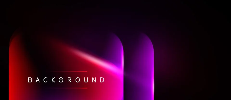 Abstract background features vibrant purple, red gradients. Text BACKGROUND Stock Illustration