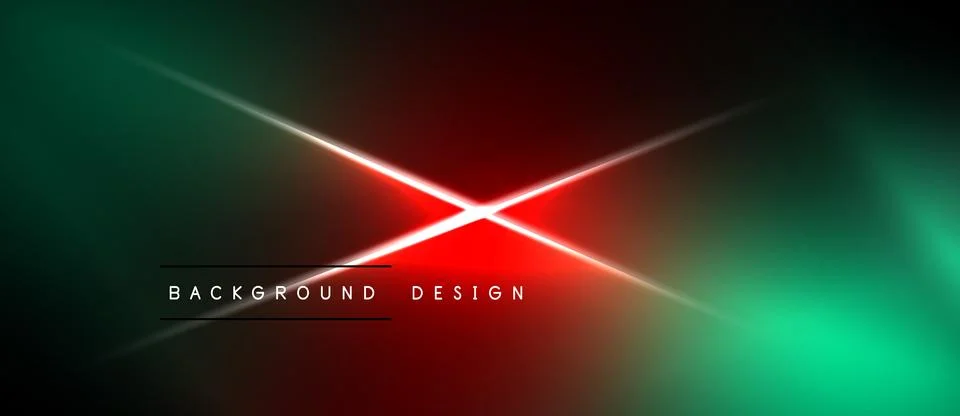 Abstract background features vibrant red, green gradients. Diagonal lines Stock Illustration