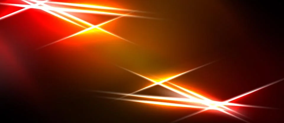 Abstract background features vibrant red, orange glows. Diagonal lines inte.. Stock Illustration