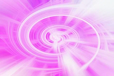 Abstract background featuring a bright pink and white vortex spiral pattern Stock Illustration