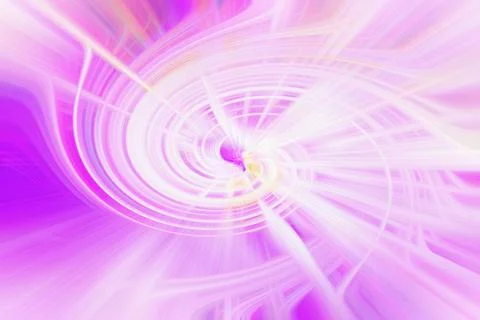 Abstract background featuring a bright pink and white circular swirl effect Stock Illustration