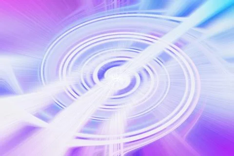 Abstract background featuring a bright white swirling tunnel effect Stock Illustration