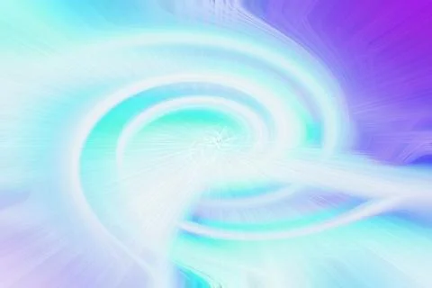 Abstract background featuring a bright white spiral swirl with glowing cyan Stock Illustration