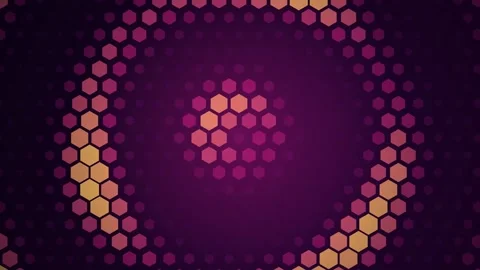 Abstract background featuring a circular gradient pattern made of small glo.. Stock Footage 346723410
