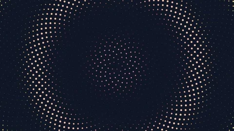 Abstract background featuring a circular swirl pattern of glowing light dot.. Stock Footage 346981133