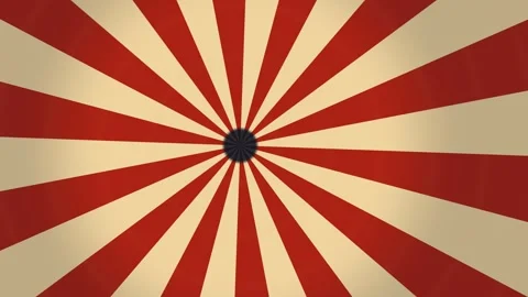 Abstract background featuring a classic red and beige radial sunburst patte.. Stock Footage 347464914