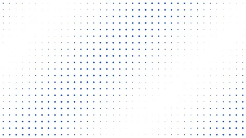 Abstract background featuring a clean grid of small blue and grey dots 库存影片 335149766