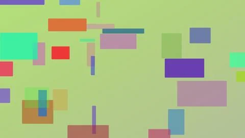 Abstract background featuring colorful geometric rectangles and squares on .. Stockillustratie