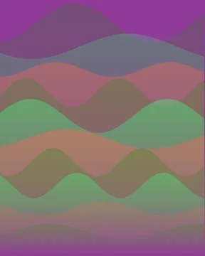 Abstract background featuring colorful overlapping wavy layers and flowing .. Stock Illustration