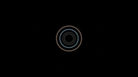 Abstract background featuring concentric circles in simple minimalist flat .. Video stock 343611741