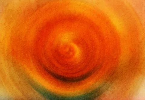 Abstract background featuring a concentric swirl design with vibrant orange.. Stock Illustration