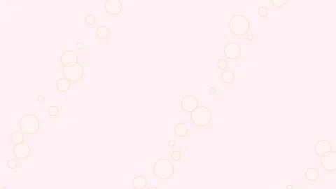 Abstract background featuring delicate golden circles on a white backdrop Video stock 335117806