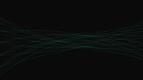 Abstract background featuring delicate teal dotted lines on black canvas Stock Footage 336263472