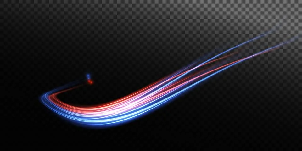 An Abstract Background Featuring Dynamic Colorful Light Trails That Captivates Illustrazione stock