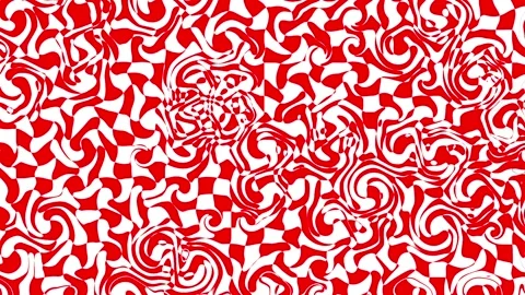 Abstract background featuring a dynamic red and white swirl and checkered p.. Stock Footage 305717583