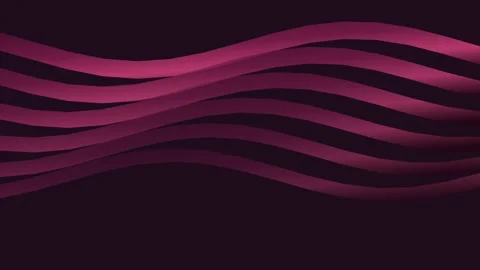 Abstract background featuring elegant flowing magenta waves on dark canvas Stock Footage 338311395