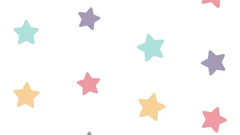 Abstract background featuring falling colorful pastel stars moving across w.. 動画素材 339056333